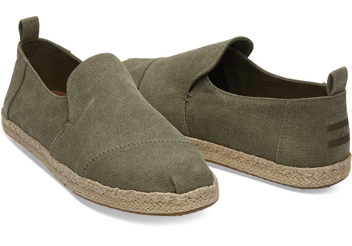 Toms Alpargata Rope Espadrille Olive - Mens - 79462-UQOG